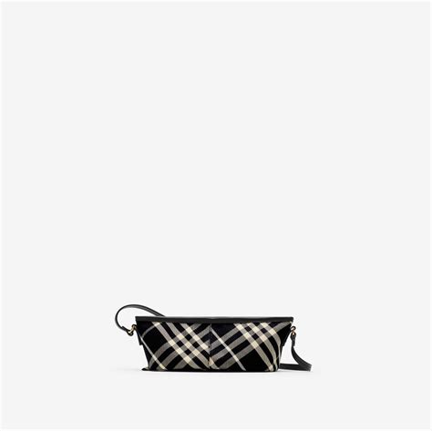 Check Mini Bag in Black/calico 